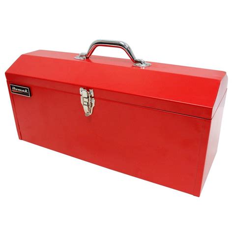 metal red tool box|small red metal toolbox.